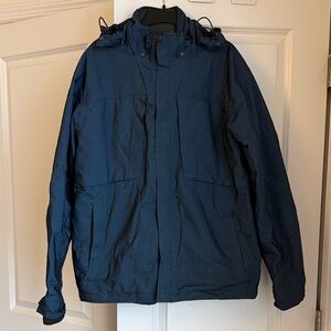 REI Men's Navy Raincoat